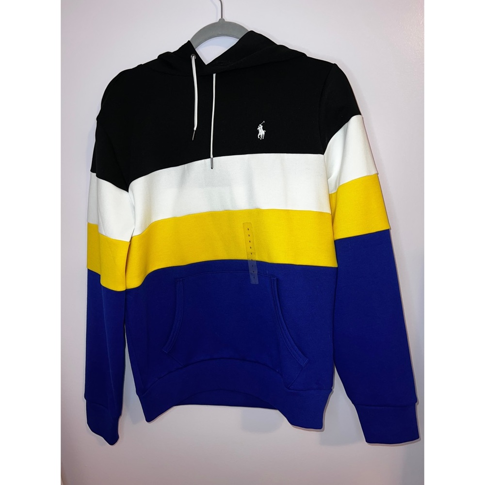 Polo Ralph Lauren Men’s Color Block Double Knit Hoodie - Picture 1 of 7